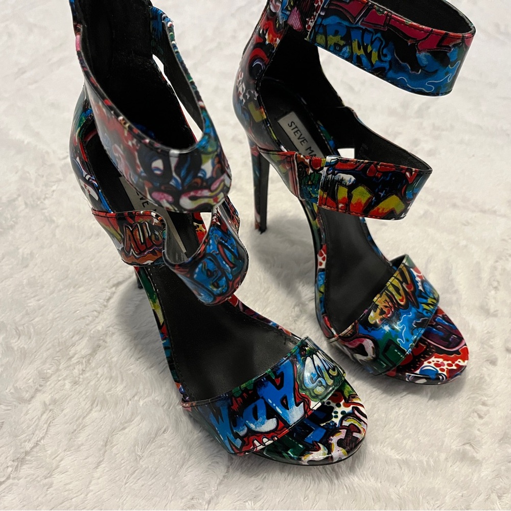 Steve Madden Multicolor Graffiti Women's Heels